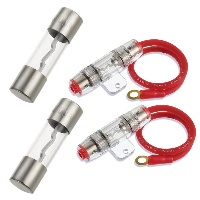 Upgrades Plastic AGU Fuse Mounting Bracket Set Complete Wiring Assembly for Home Electrical Systems & Automotive Use