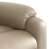 Recliner Chair with Lift Function Electric Cappuccino Faux Leather