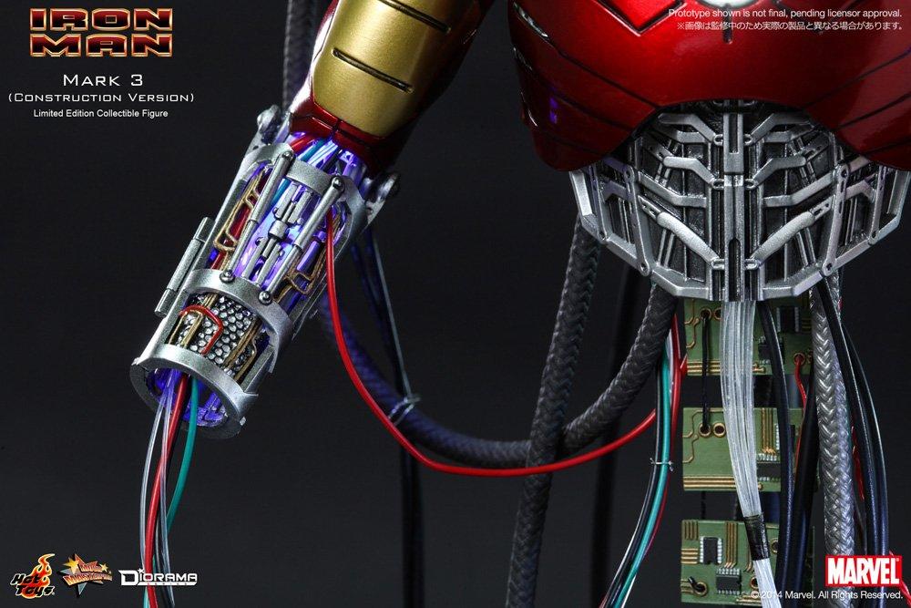 Movie Masterpiece Iron Man Iron Man Mark III Scale Plastic Painted Movable Figure (Tune-Up Version) 1/6 [Used]