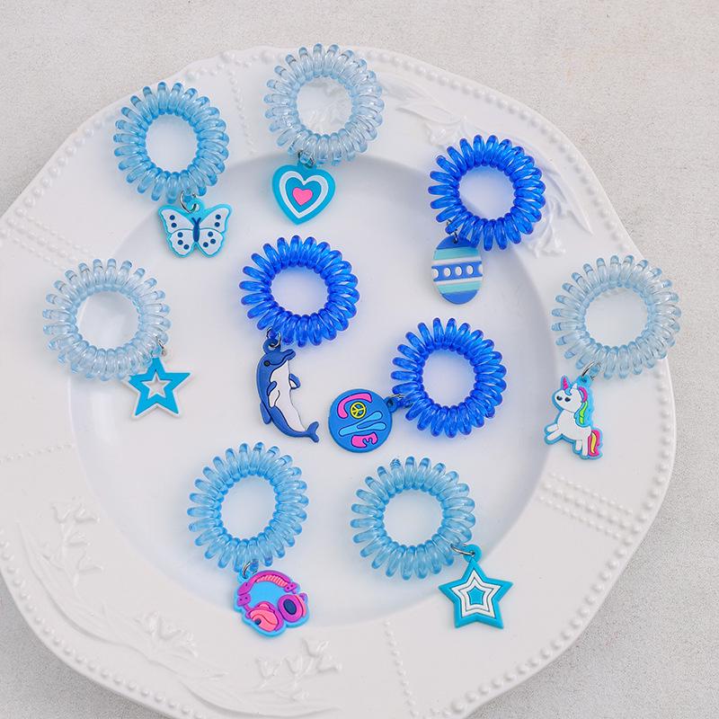 Gradient Transparent Hair Tie for Kids – Fresh Korean Style Elastic Band