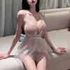 Sex Underwear Exposed Breasts Pure Desire Small Breasts Seduction Mesh Nightgown Hot No-take-off Suit Flirting Sex Underwear Uniform