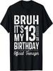 Frère C'est Mon 13ème Anniversaire Cadeaux Officiel d'Adolescent T-Shirt 13 Ans