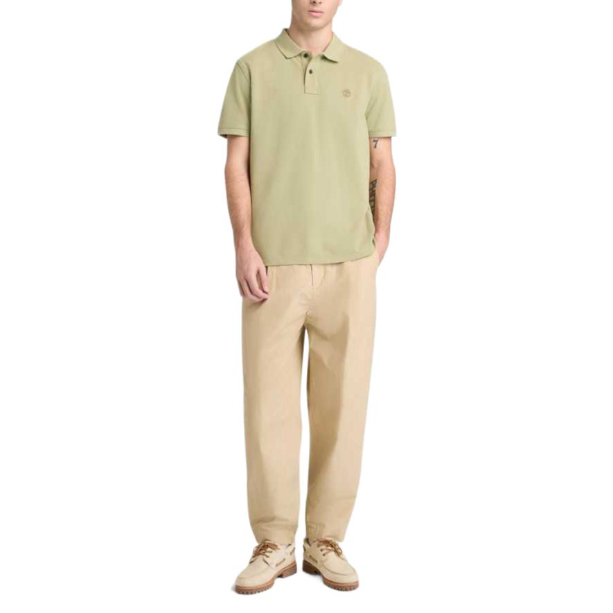 Timberland Solid Color Short Sleeve Pullover Comfortable Polo Shirt Men tops TB0A6943BQ01
