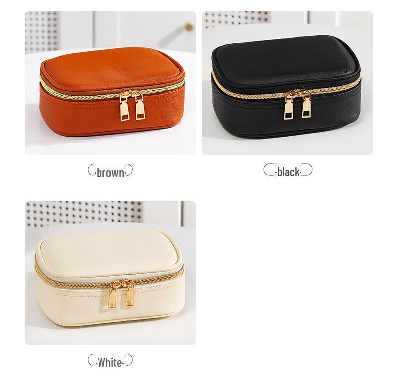 In Stock: Waterproof PU Makeup Bag with Light Design - Portable and Perfect for Travel