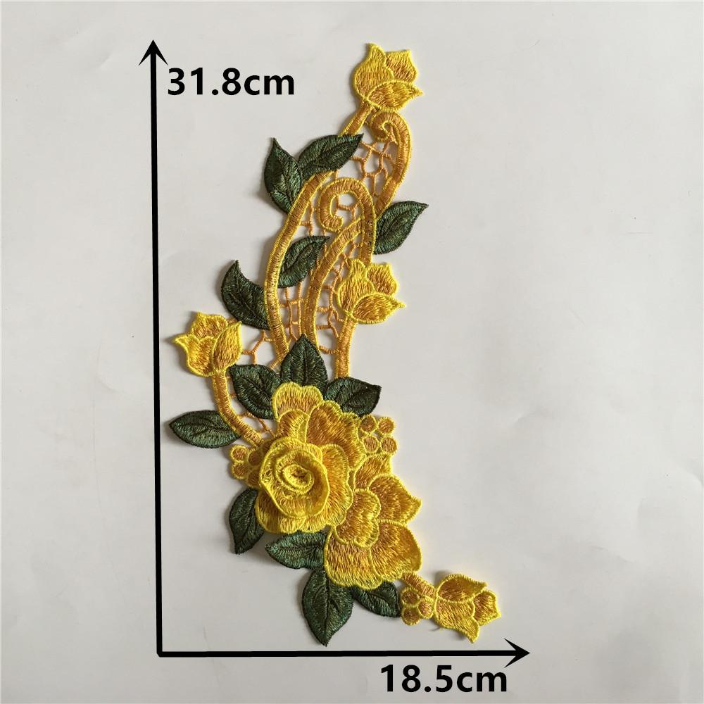 Multi-Color Three-Dimensional Embroidery Polyester Decorative Hollow Lace Flower Collar Diy Sewing Lace Collar Clothing Accessories