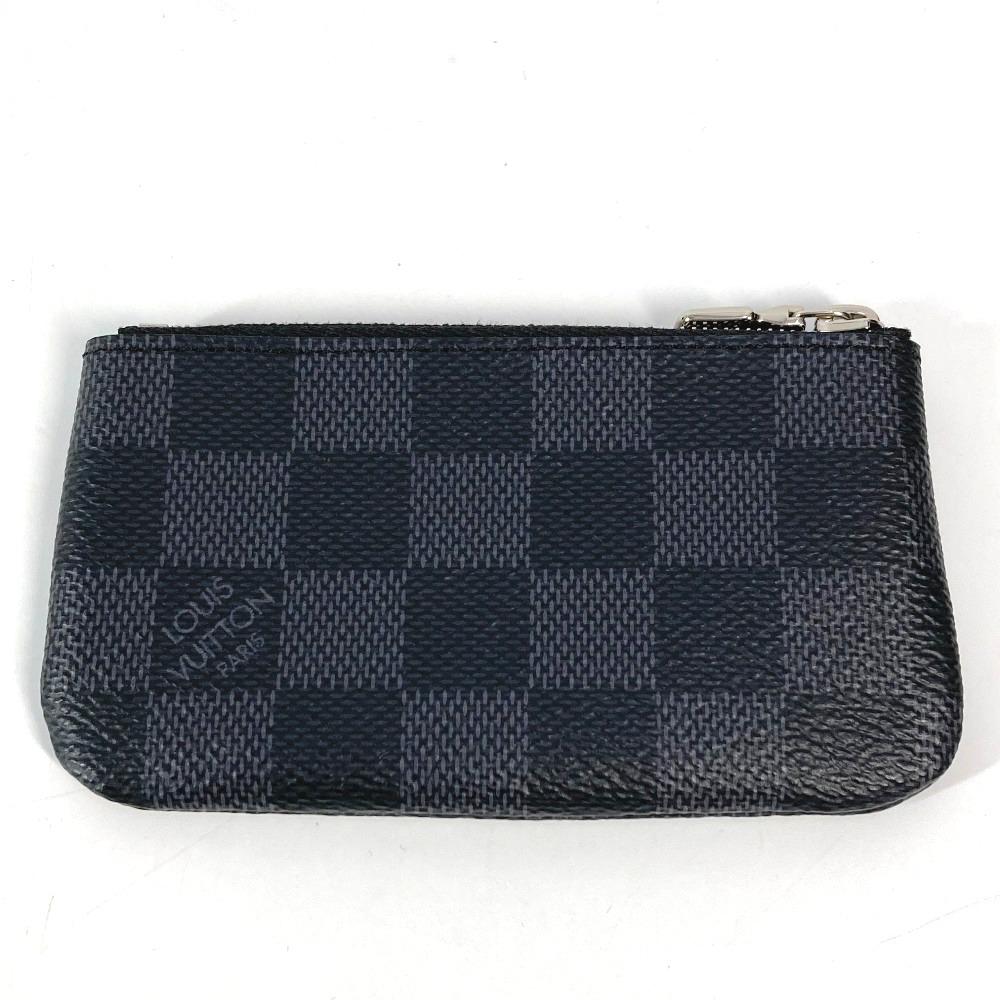Louis Vuitton N60155 Damier Graphite Key Case Pochette Cles Coin Case Wallet