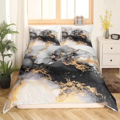 Marble Bedding Set Marbling Duvet Cover Modern Abstract Art Tie Dye Comforter Cover Stone Marble Quilt Cover Twin Full King Size