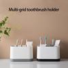 Multifunctional Bathroom Organizer For Toothbrush Toothpaste Razors Storage Removable Design Easy To Clean Durable Plastic Modern Style Space