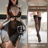 Sex underwear women, deep sexy perspective lace mesh sex clothes hollow backless sex suit