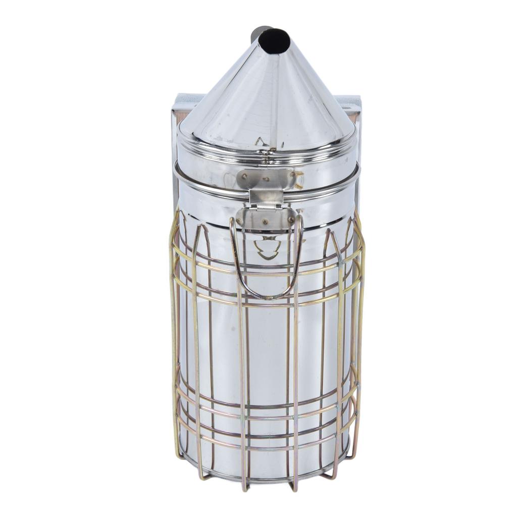 6Pcs/Set Beekeeping Starter Kit Beehive Smoker Frame Grip Uncapping Fork Bee Feeder Brush Scraper