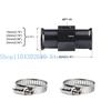 652F 18/20/22/24/28/30/32/34/36/38/40MM Radiator Adaptor Water Temp Gauge Temp Hose Adapter Attachment Hose Clamps