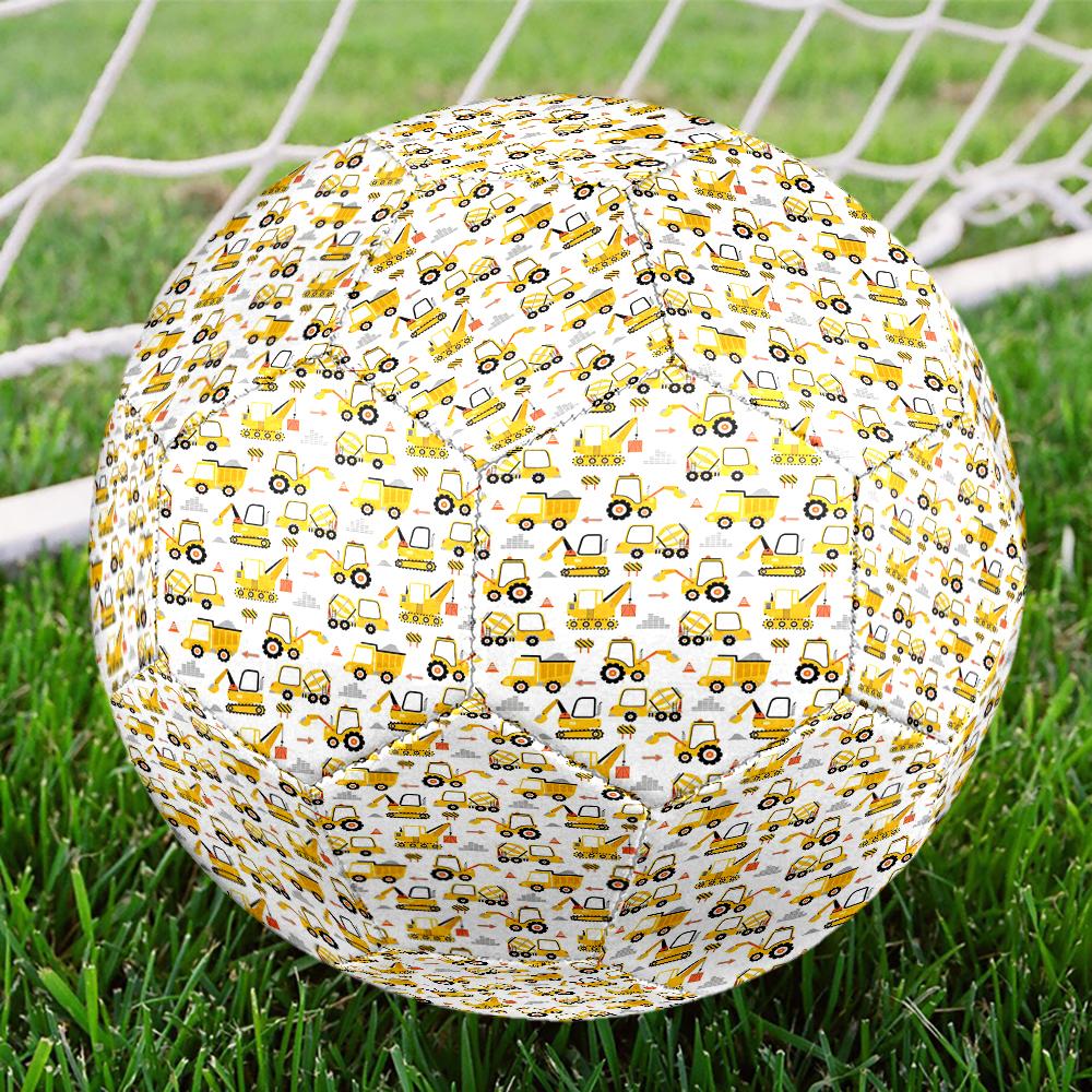 Excavator Theme Size 5 Soccer Ball, Suitable for Both Indoor and Outdoor Matches, a Gift Suitable for Everyone.