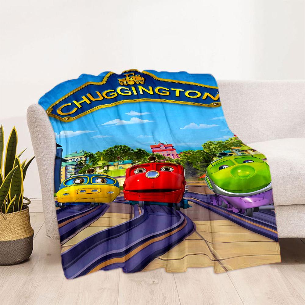 Train Adventure: Titipo's Journey Blanket Soft & Cozy Suitable for Bed Seaside Sofa for All Occasions Stylish Decor