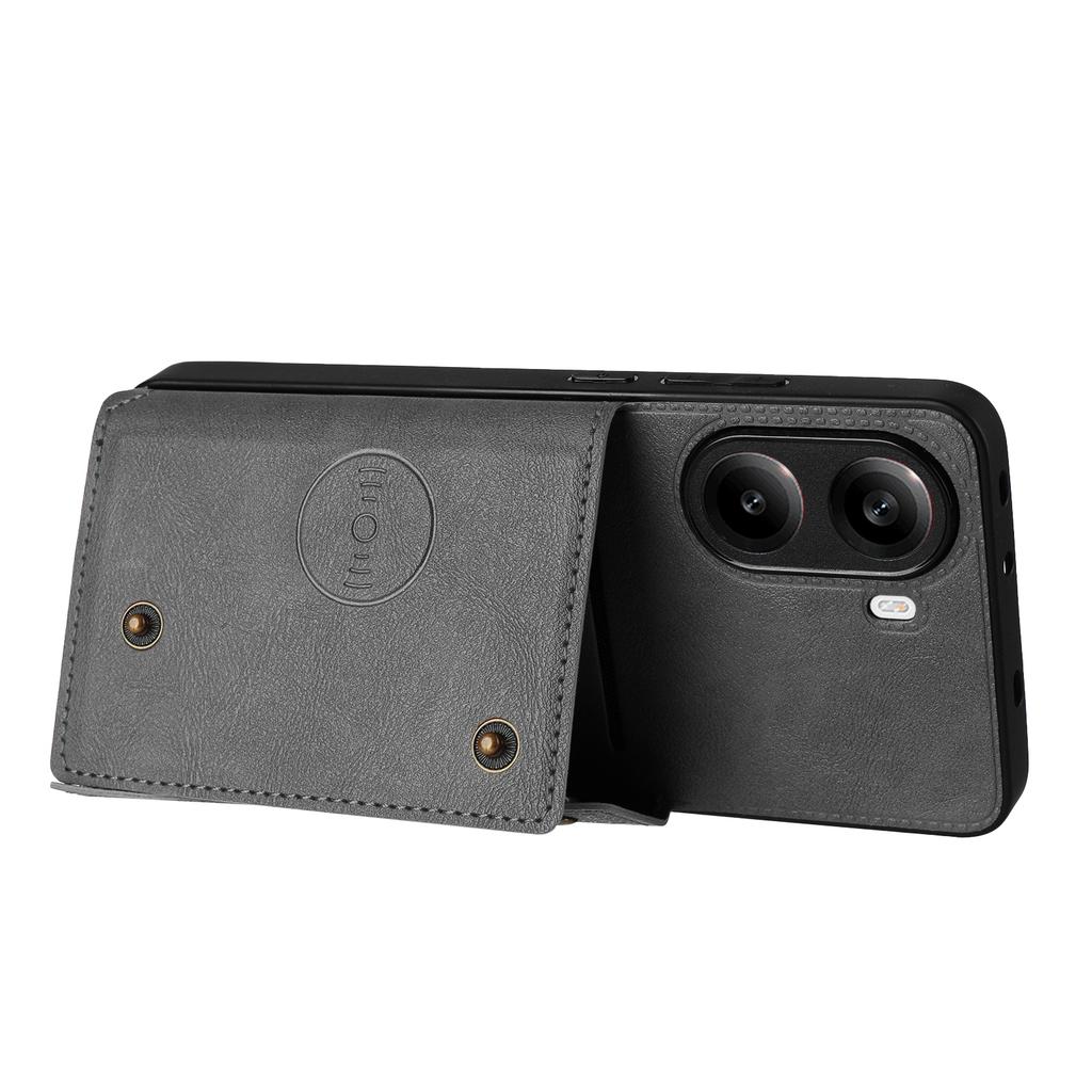 For Xiaomi Redmi Turbo 4 5G/Poco X7 Pro 5G Case with Card Slots Kickstand Leather + TPU Phone Cover