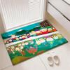 Animated Comedy Series S-South Parks Floor Mat Soft Thickened Flannel Door Mat Non-Slip Living Room Rug Home Decor