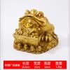 Ornement Grenouille Dorée en Laiton pour la Richesse et la Prospérité, Cadeau pour Ouverture de Magasin, Objet Décoratif pour Salon et Bureau, Artisanat