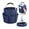 Large Storage Organiser Bag Folding Basket Picnic Tote Outdoor Cleaning Caddy With Handle Tool Bag Cleaning Supplies