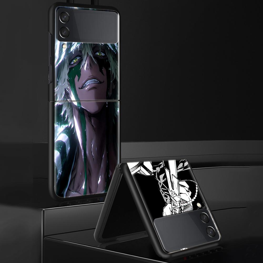 Bleach Kisuke Urahara For Samsung Galaxy Z Flip 7 6 5 4 3 5G Phone Case Black Cover ZFlip 7 6 5 4 3 Shockproof Bumper Coque Gala