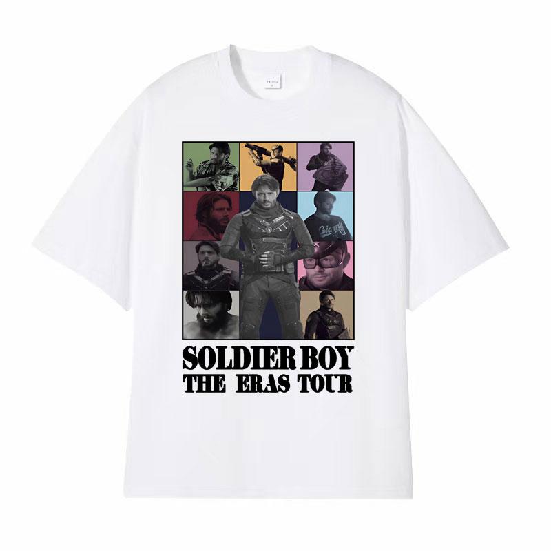Limited Soldier Boy The Eras Tour T Shirt The Homelander The Boys Season 4 Tshirts for Unisex 90s Vintage Fashion Oversized Tshirt