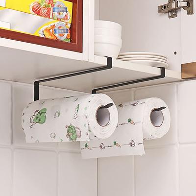 Suporte Pendurado para Papel Toalha de Cozinha, Rolo de Papel, Filme Plástico, Suporte Organizador de Panos, Para Cozinha, Armários, Suporte Organizador para Banheiro