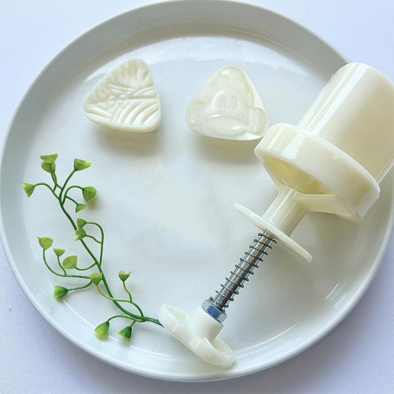 Plastik Mondkuchenformen Leicht zu reinigen Gebäckstempel Zongzi Form Mungbohnenkuchenformen ABS-Material für Mondkuchen