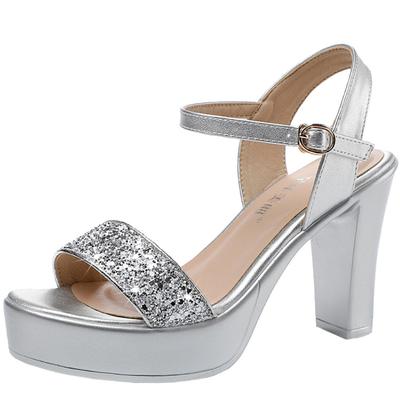 32-43 Bling Women Sandals Woman Summer Female High Heels Party Shoes Platform Sandal Designer Shoes Women Luxury High Quality