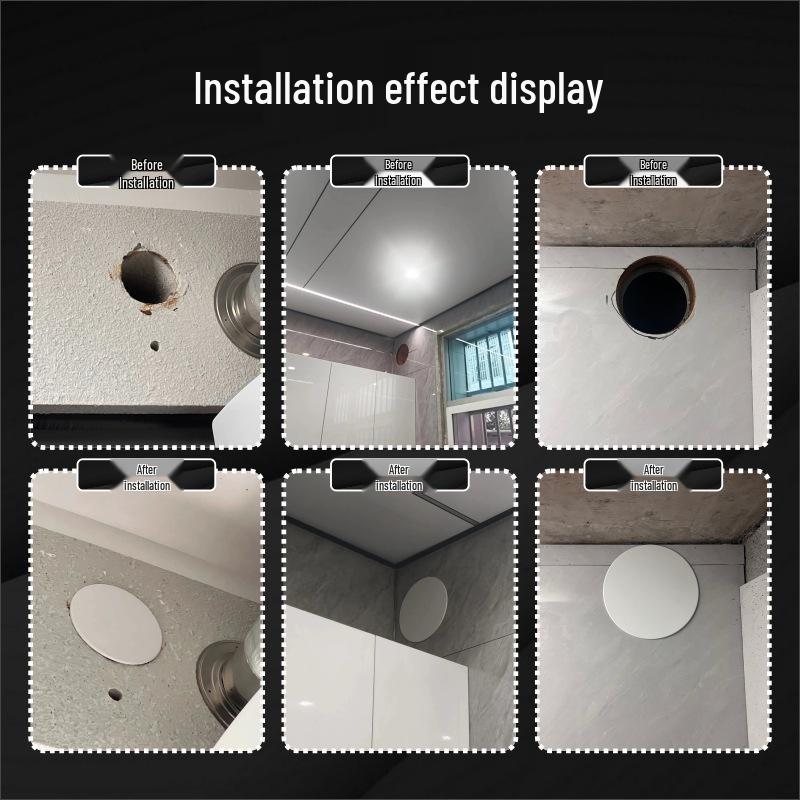 Round Air Conditioner Exhaust Pipe Decorative Cover and Seal
