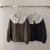 Yuyan knitted doll collar small fragrant down jacket new women's winter unique design French celebrity jacket