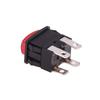 1PC Red 16A 250V European Power Switch PS21-16 Rocker Waterproof With Light Four-pin Two-speed Button For Home Appliances
