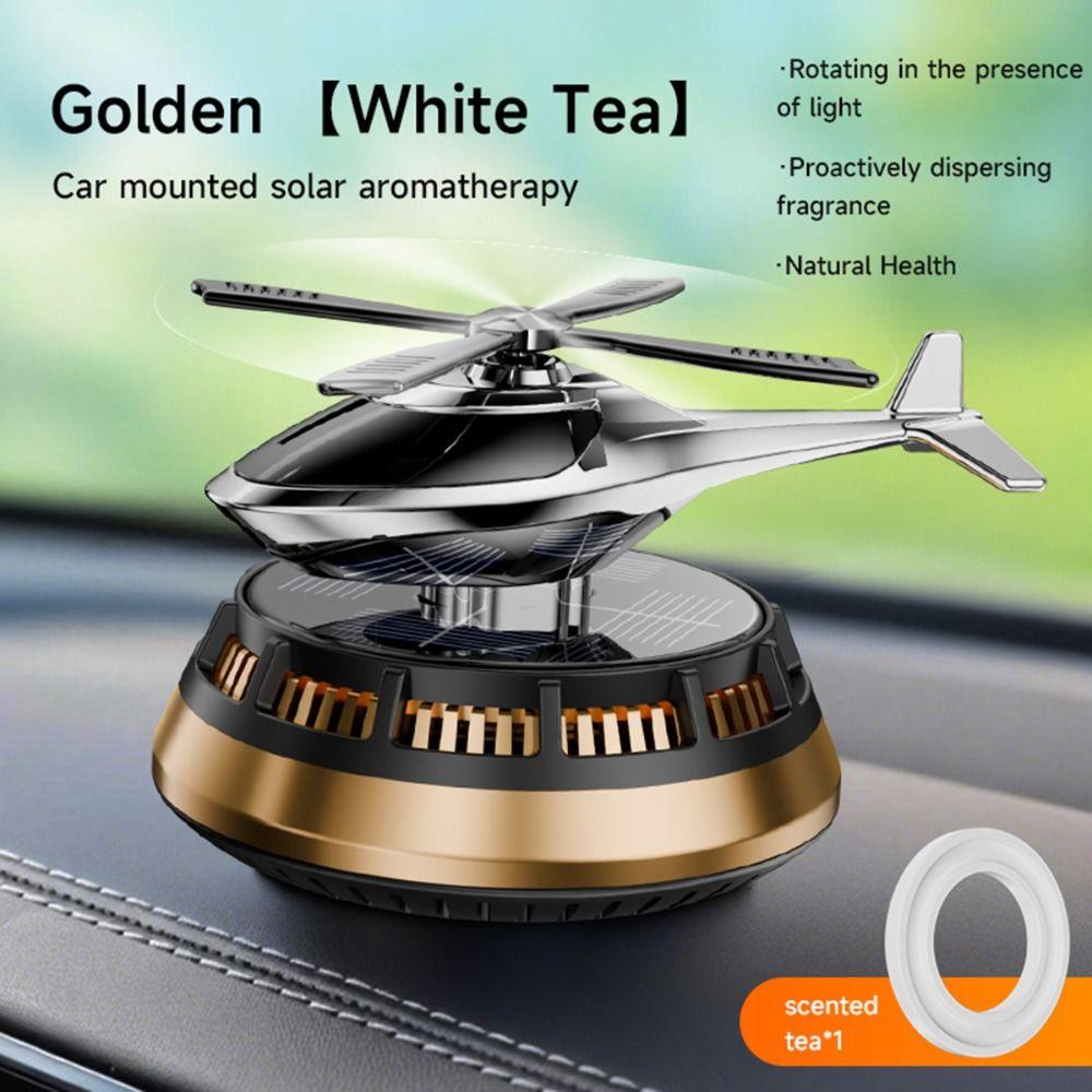 Helicopter Shape Dashboard Ornament Rotating Rotating Car Decor Car Air Freshener  Auto Gift