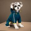 Impermeable para Perros Impermeable con Agujero para Correa Chaqueta de Lluvia para Perros con Capucha y Tiras Reflectantes para Perros Pequeños Medianos Cachorros