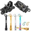 Bike Alloy Disc Brake Caliper Bolts with Snap Rings Titanium Alloy Threaded Pins Bike Brake Caliper Bolt Screws Bike Accessories