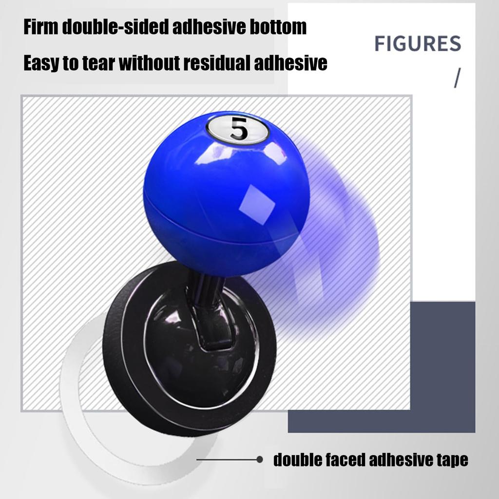 Car Button Start Lever, Car Ignition Button Cover Decoration - Billiard Ball Rocker Modeling