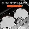 AJW1 High Quality Suede Car Coaster Water Cup Seat Cushion  Anti Slip Pad For Ford Ka 2022 2021 2020 2019 2018 2017 2016 2015 2014