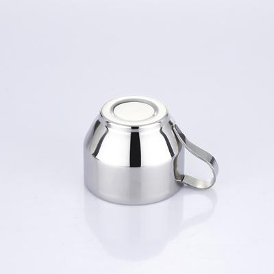 180Ml/200Ml Coffee Cup Double Layer  Resistant Coffee Cup Set Stainless Steel Tea Cup With Plate And Spoon