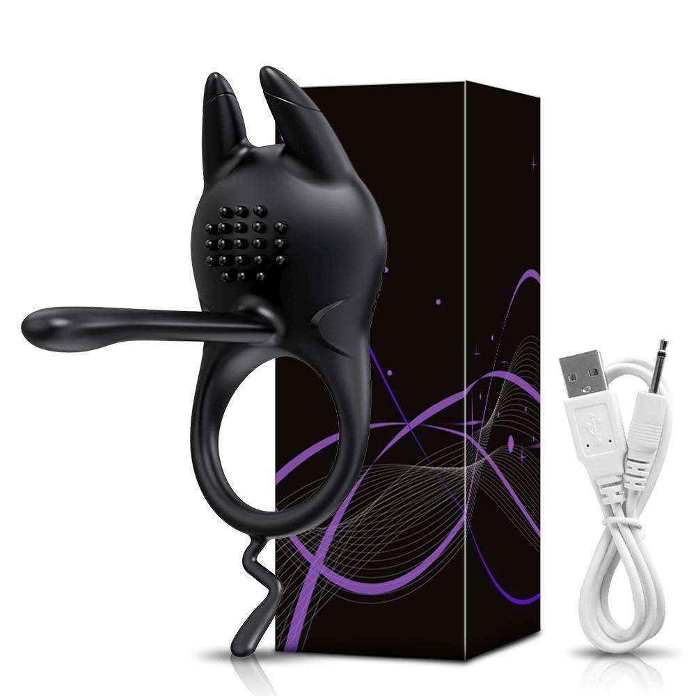 Inel vibrator pentru penis pentru bărbați Inel pentru penis Întârzierea ejaculării Prelungitor pentru penis Ereție Stimulare anală a clitorisului Jucărie sexuală pentru cupluri