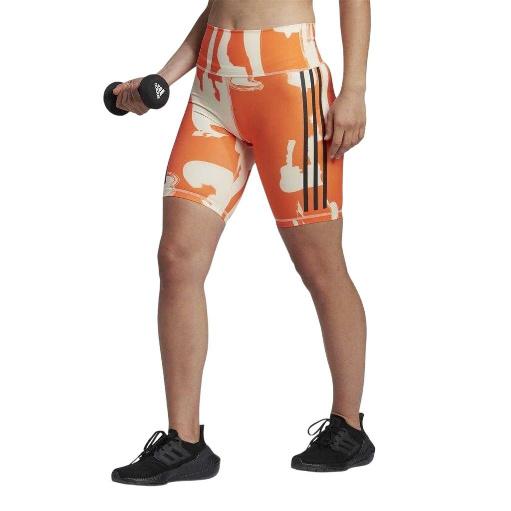 adidas Womens/Ladies Thebe Magugu Striped Cycling Shorts