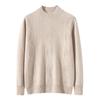 2025 high-end 100 cashmere shirt semi-turtleneck loose thickened inner sweater