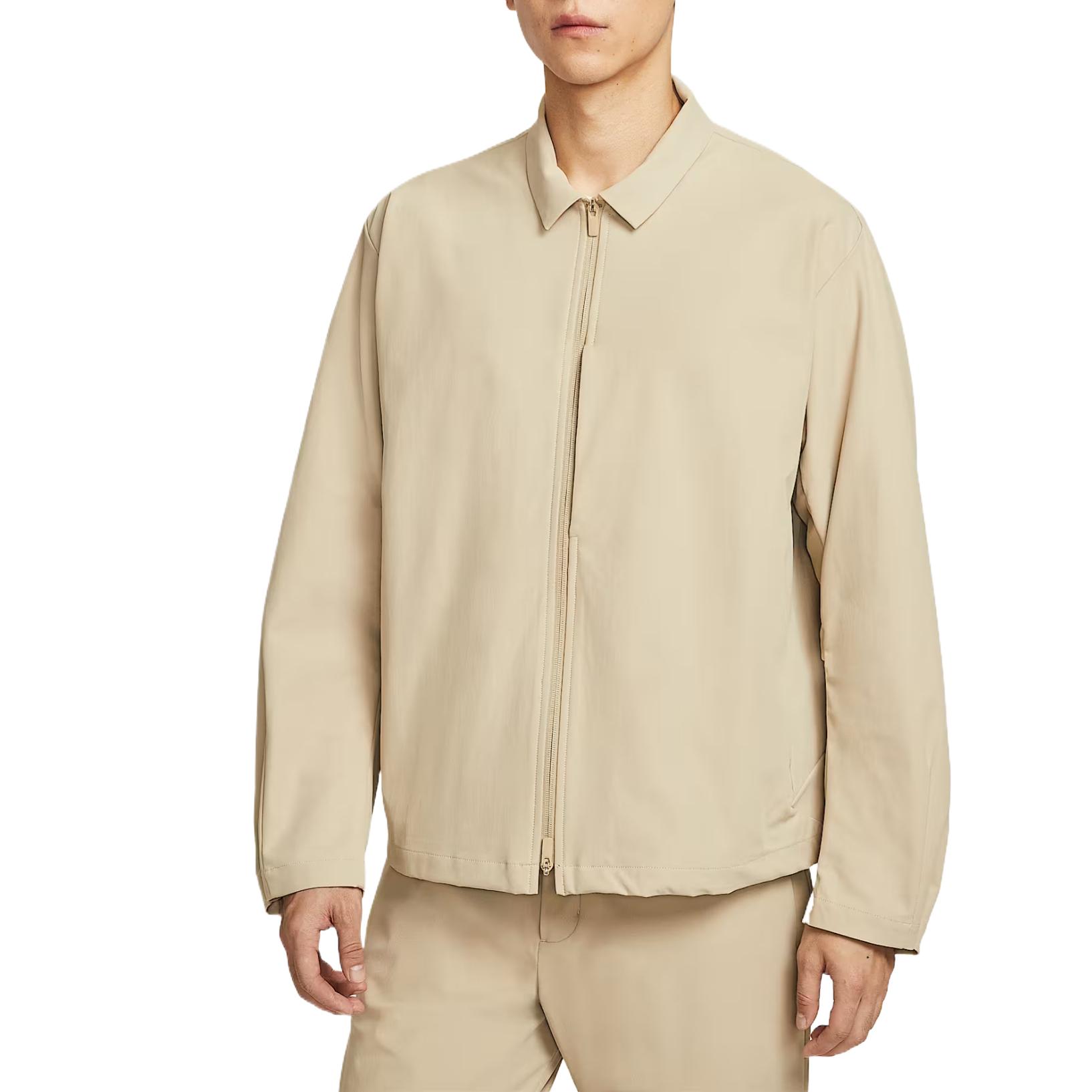 Nike Dri Fit Jackets Men s Khaki Lapel Moderate Other IF2868-253 L
