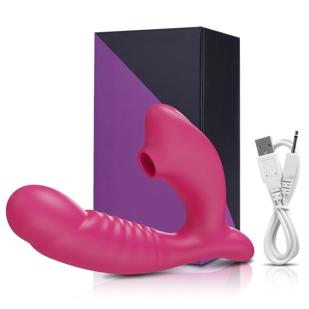 Clit Sucker Vibrator for Women Vagina G-Spot Vibrator Clitoris Stimulator Female Masturabtor Adult Goods Sex Toy for Women Dildo
