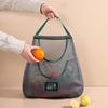 Kitchen Hanging Mesh Bag Fruit Vegetable Storage Net Bag Large Capacity Strong Load-bearing Ventilated Ginger Garlic Reusable Storage Bag