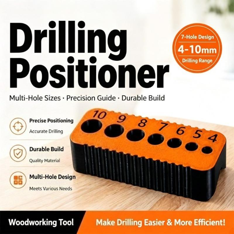 Drill Guide for Straight Holes Multifunctional Precision Accessory DIY Drill Jig Block Joints Tool for 4-10mm Holes Drill Tool