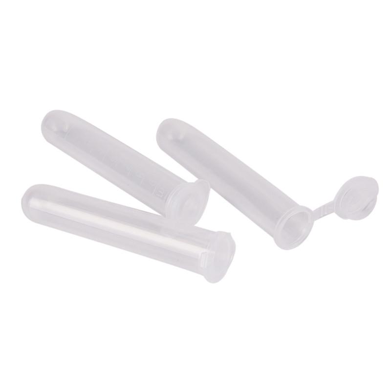 10 stk 10 ml mikrosentrifugerør hetteglass Klar plast hetteglass beholder med trykklokk