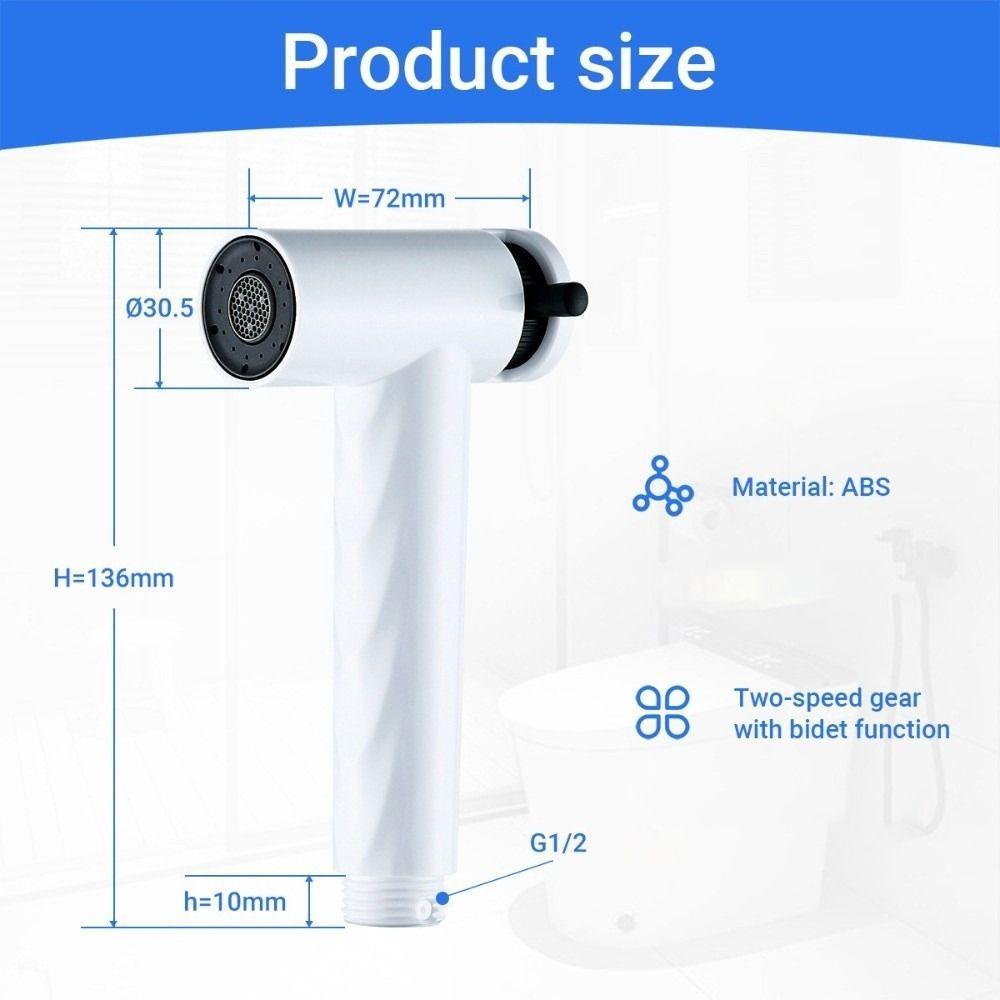 High Pressure Bidet Sprayer Plastic Toilet Sprayer Portable Water Sprayer Modern Bathroom
