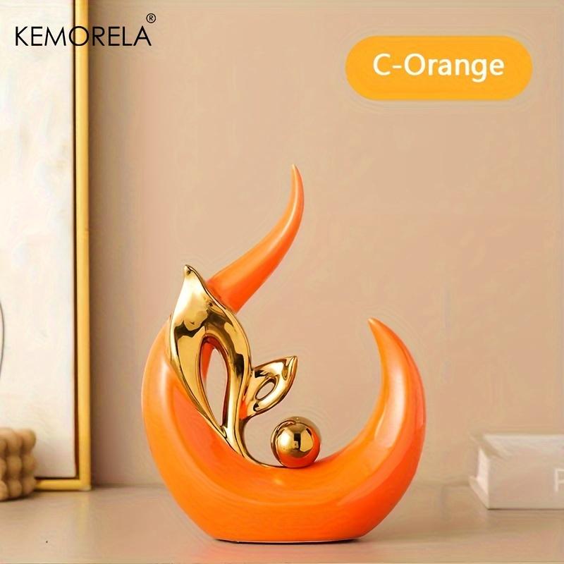 Ceramic Statue Nordic Creative Light Luxury Living Room Decoration Sculptures and Figurines Office Desk Accessories Room Decor