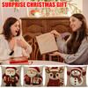 45cm Grau Rot Weihnachtskissenbezug 4PCS Cartoon Weihnachtsmann Schneemann Elch Sofakissenbezug Heim Bett Auto Deko Frohe