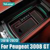 For Peugeot 3008 GT 2017 2018      3008GT Hybrid Car Central Armrest Storage Box Organizer Tray Accessories