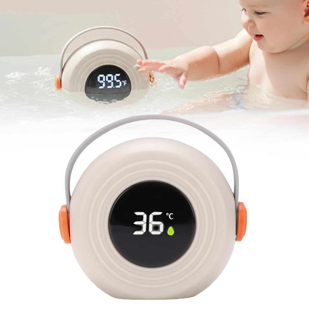 Baby Bath Thermometer Cute Speaker Shape Water Proof LED Thermometer Toy for Infant Toddler Bathtub Swimming Pool