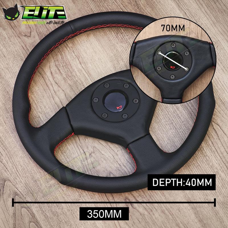 JDM Universal Racing Steering Wheel 14inch Refit Car Sports Steering Wheel Car Accessories