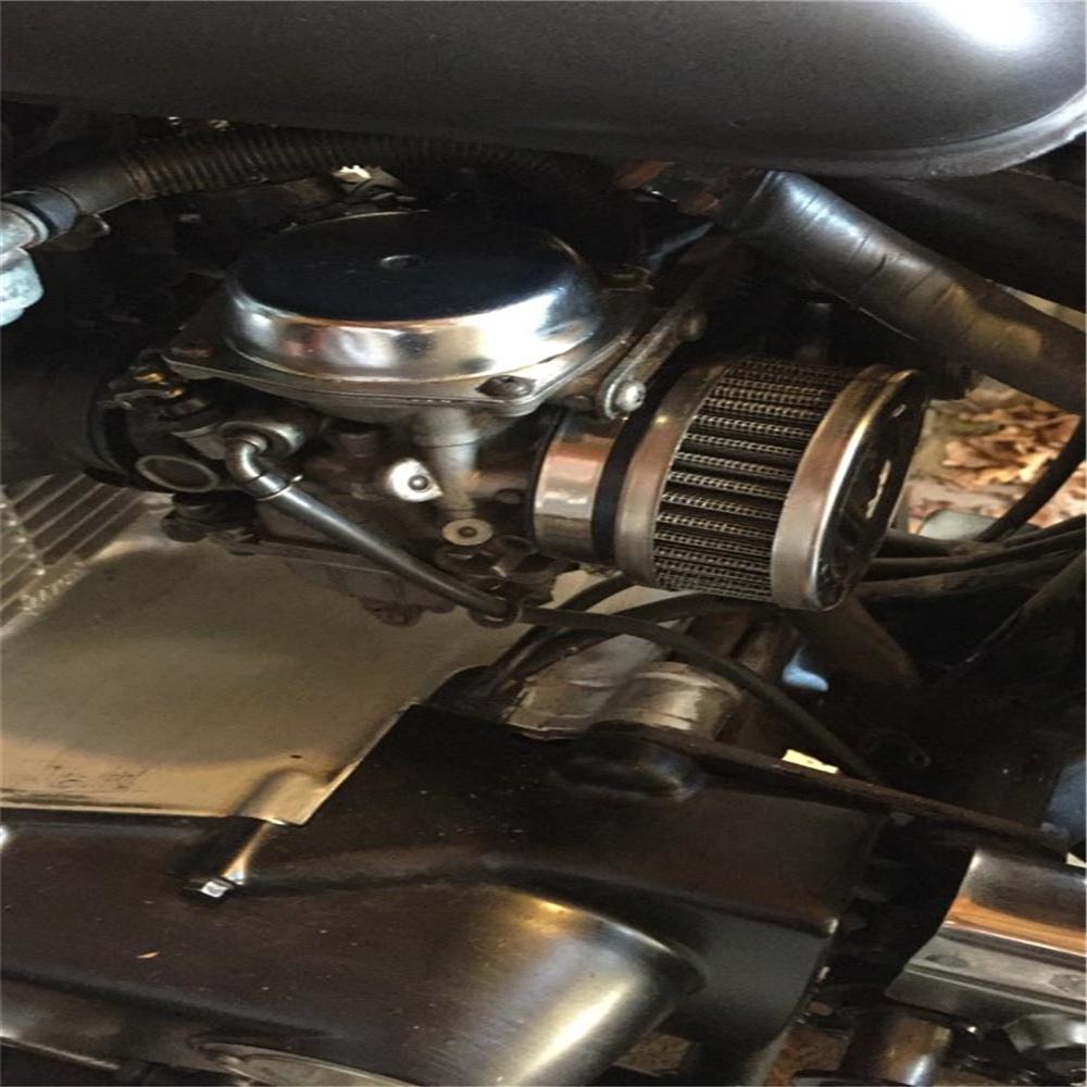 2x 42mm Stainless Steel Air Filter Cleaner For Motorcycle ATV Scooter Universal